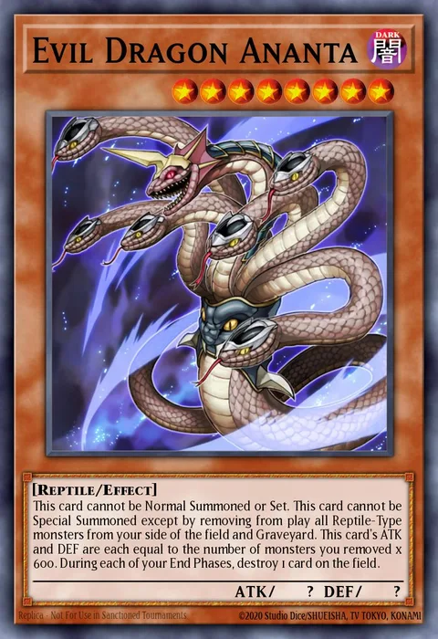 Evil Dragon Ananta trading card