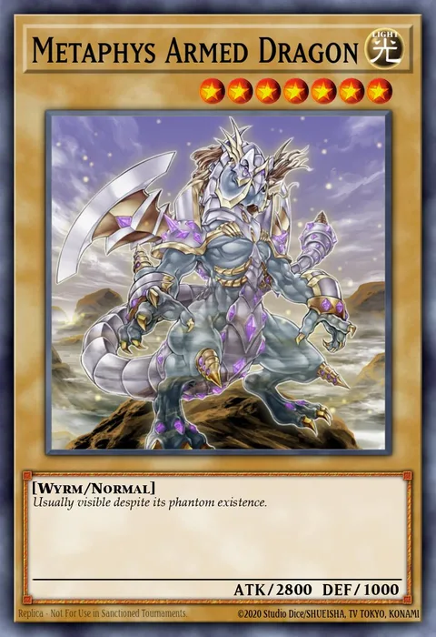 Metaphys Armed Dragon trading card