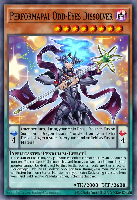 Performapal Odd-Eyes Dissolver trading card