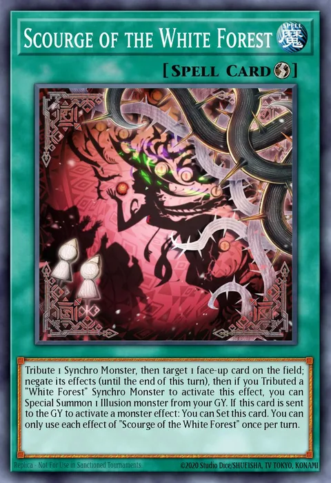 Scourge of the White Forest trading card