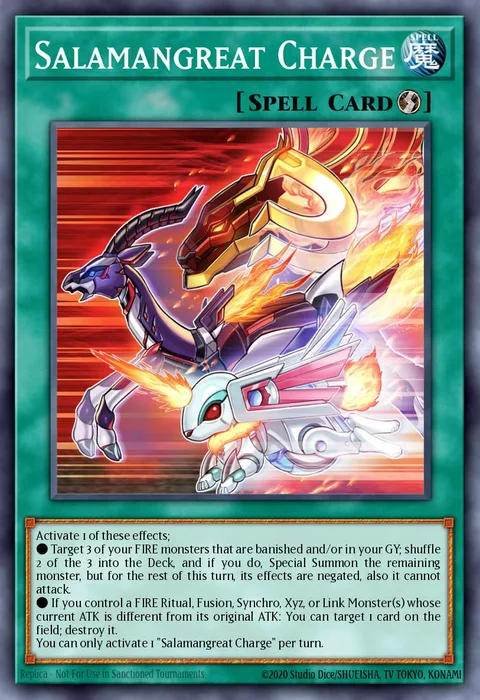 Salamangreat Charge trading card