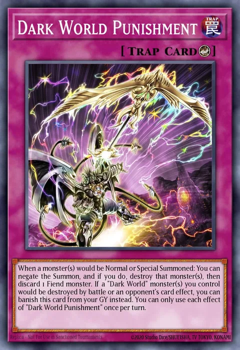 Dark World Punishment trading card