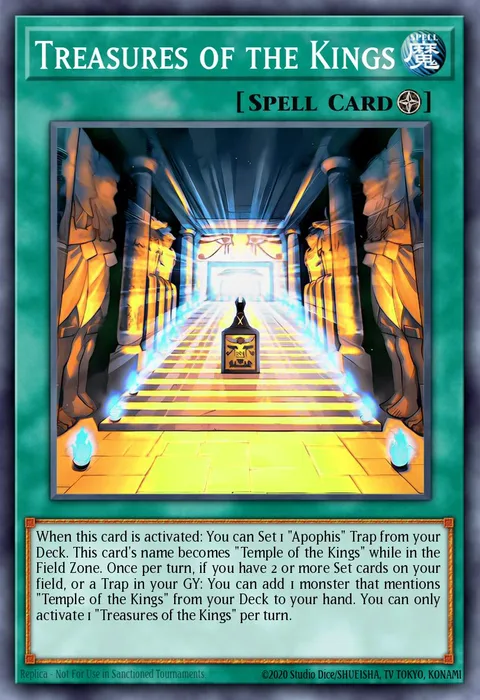 Treasures of the Kings trading card