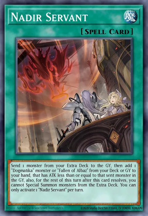 Nadir Servant trading card