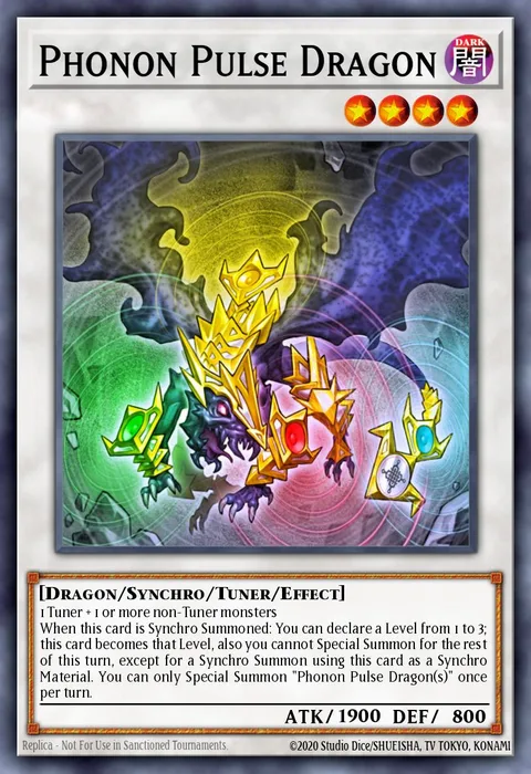 Phonon Pulse Dragon trading card