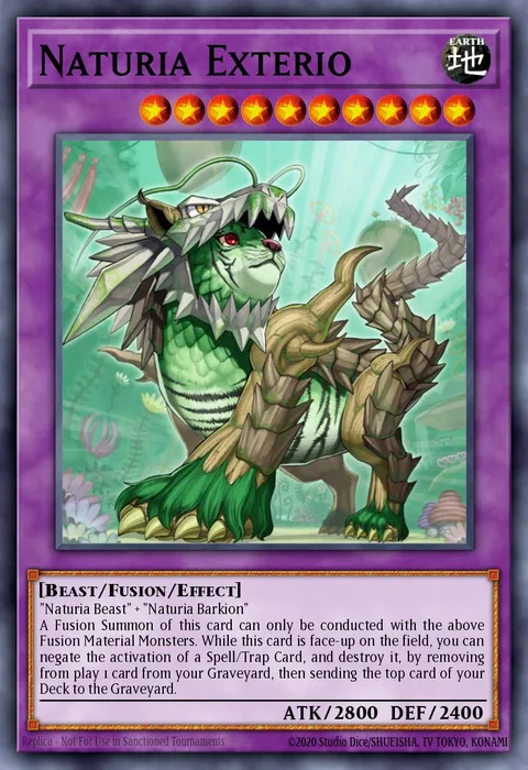 Naturia Exterio trading card