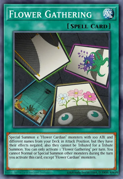 Flower Gathering trading card