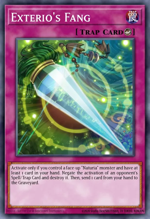 Exterio's Fang trading card