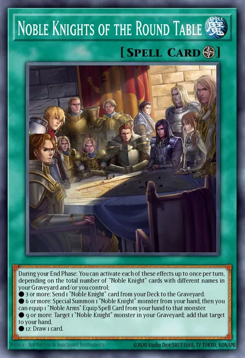Noble Knights of the Round Table trading card