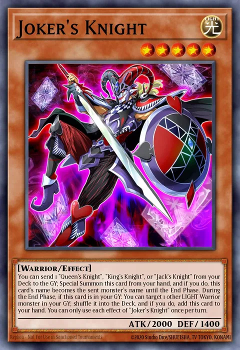 Joker's Knight trading card