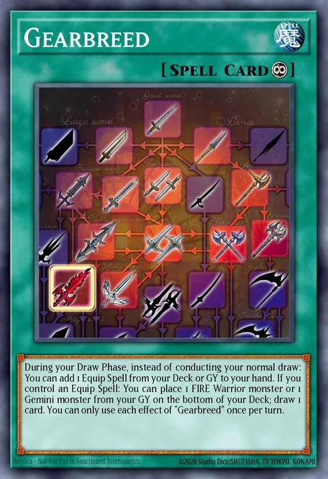 Gearbreed trading card