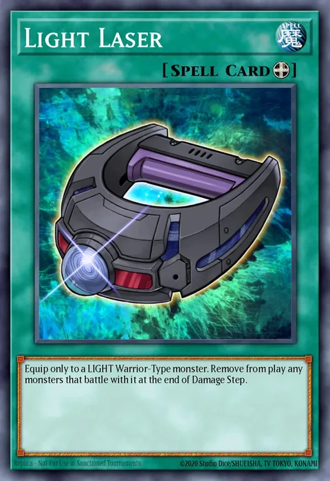 Light Laser trading card