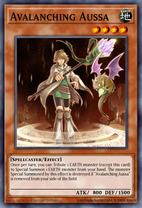 Avalanching Aussa trading card