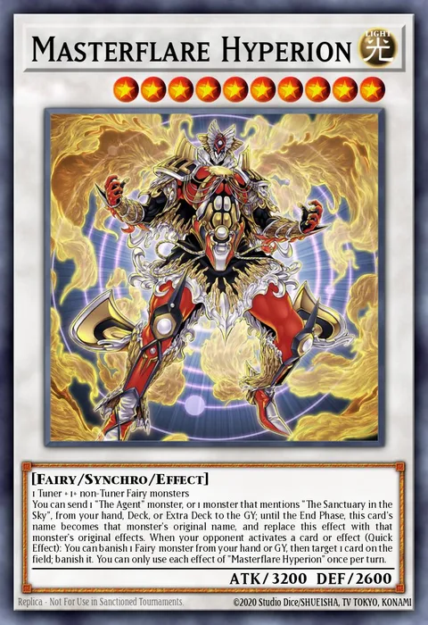 Masterflare Hyperion trading card