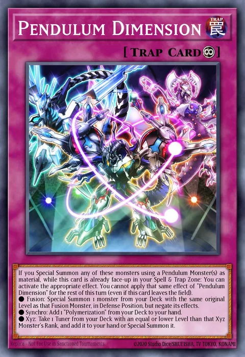 Pendulum Dimension trading card