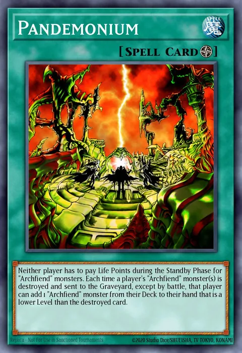 Pandemonium trading card