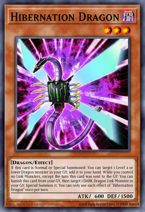 Hibernation Dragon trading card