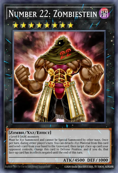 Number 22: Zombiestein trading card