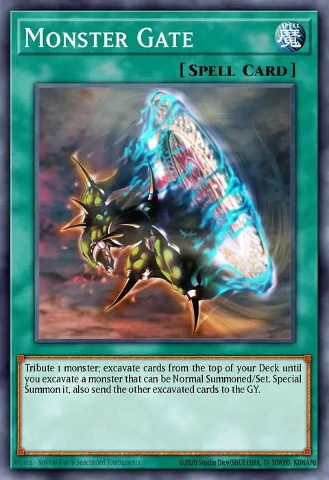 Monster Gate trading card