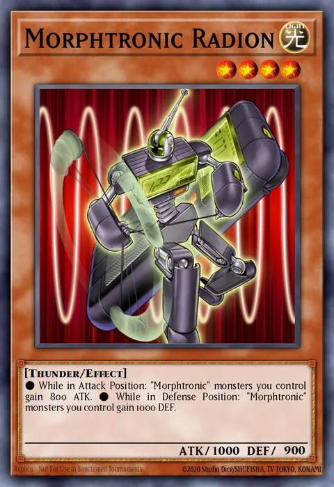 Morphtronic Radion trading card