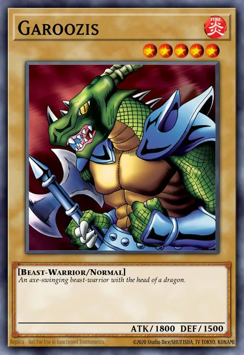 Garoozis trading card