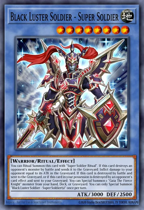 Black Luster Soldier - Super Soldier trading card