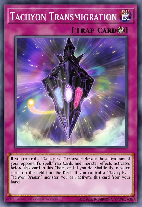 Tachyon Transmigration trading card