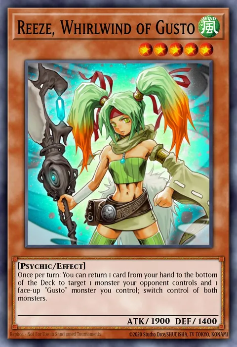 Reeze, Whirlwind of Gusto trading card