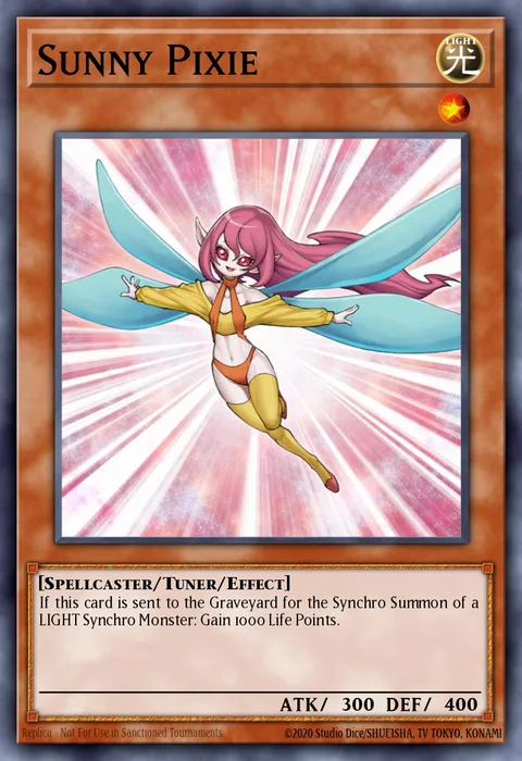 Sunny Pixie trading card