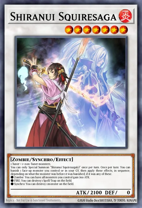Shiranui Squiresaga trading card