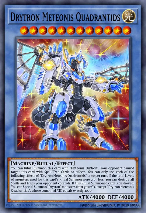 Drytron Meteonis Quadrantids trading card
