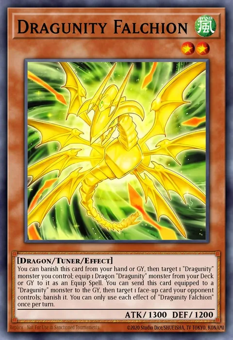Dragunity Falchion trading card