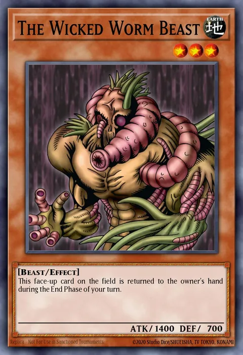 The Wicked Worm Beast trading card