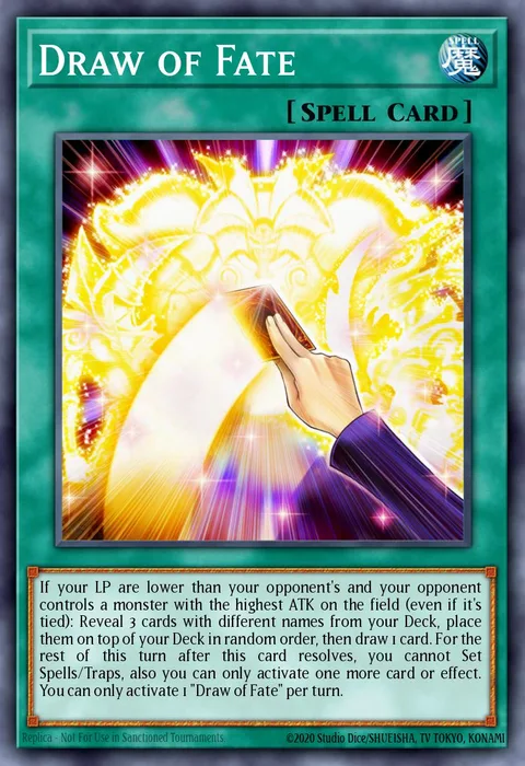 Draw of Fate trading card