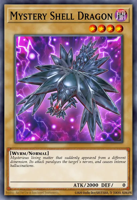 Mystery Shell Dragon trading card