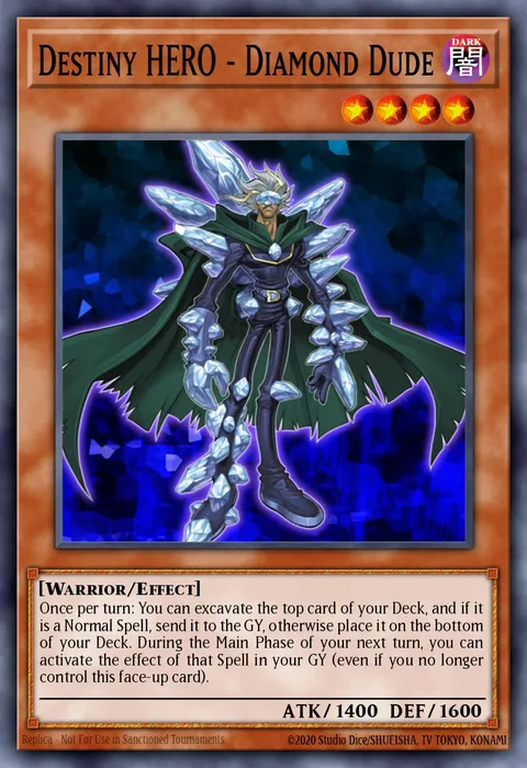 Destiny HERO - Diamond Dude trading card