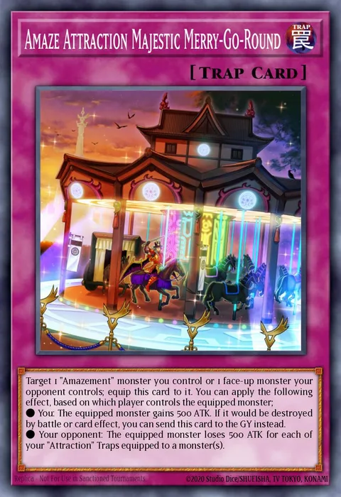 Amaze Attraction Majestic Merry-Go-Round trading card