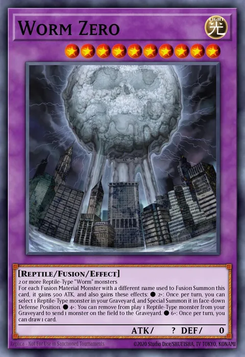 Worm Zero trading card