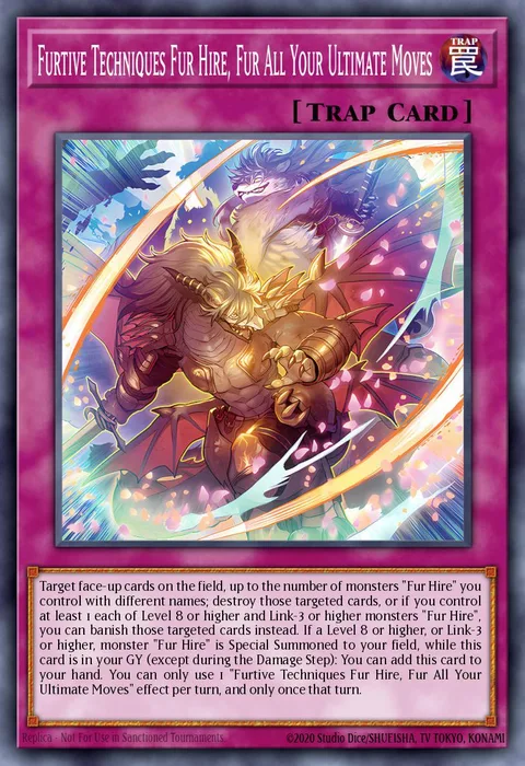 Furtive Techniques Fur Hire, Fur All Your Ultimate Moves trading card