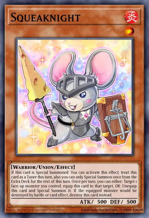 Squeaknight trading card