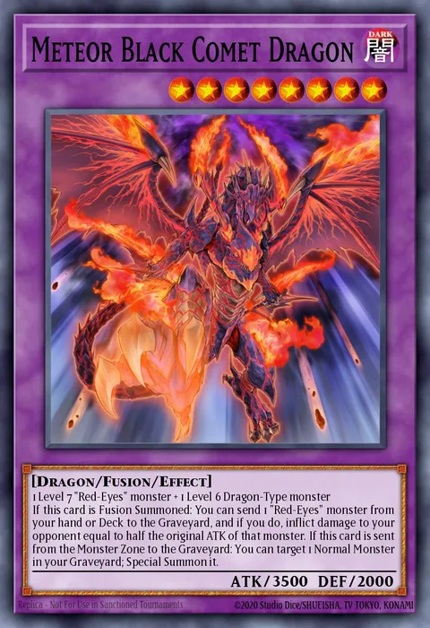 Meteor Black Comet Dragon trading card