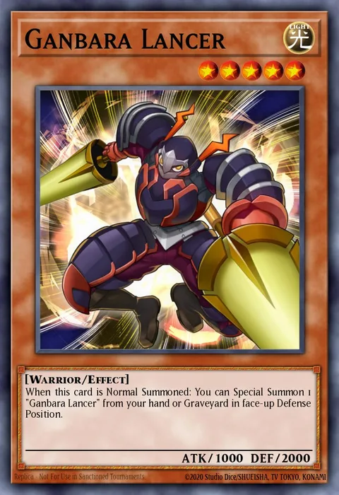 Ganbara Lancer trading card