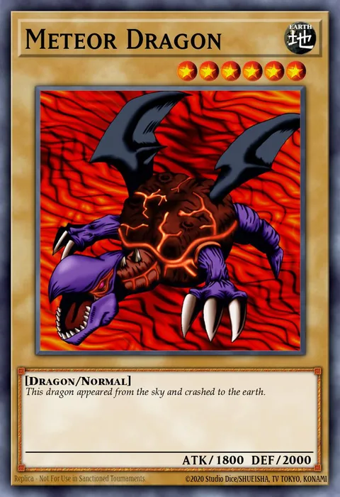 Meteor Dragon trading card