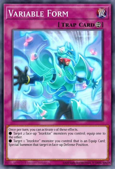 Variable Form trading card