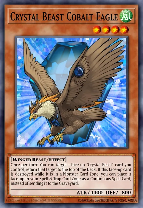 Crystal Beast Cobalt Eagle trading card