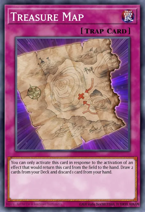 Treasure Map trading card