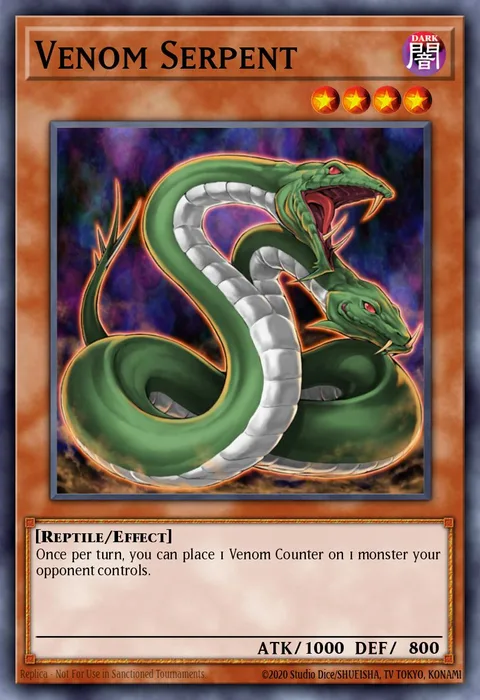 Venom Serpent trading card
