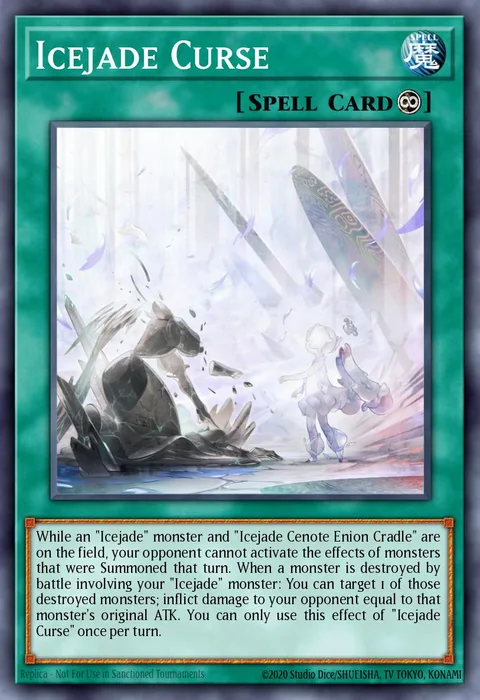 Icejade Curse trading card