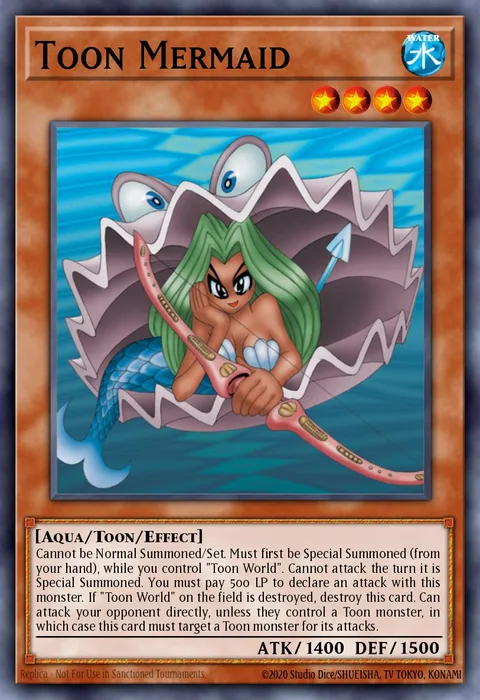 Toon Mermaid trading card