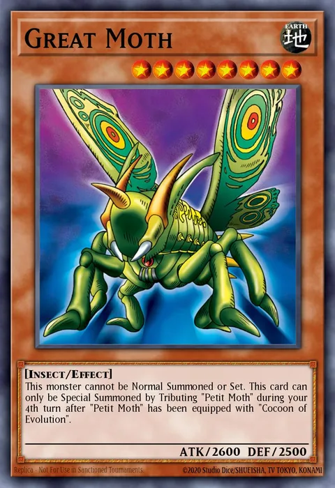 Great Moth trading card